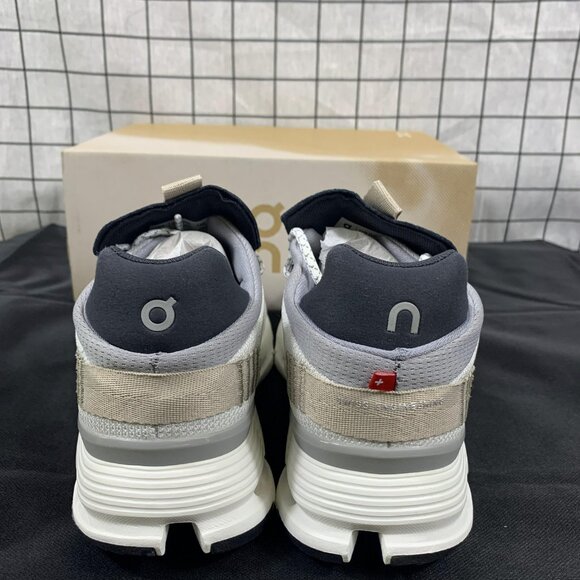 ON Running Cloud Cloudnova Women's White Sand Running Sneaker - Picture 4 of 5